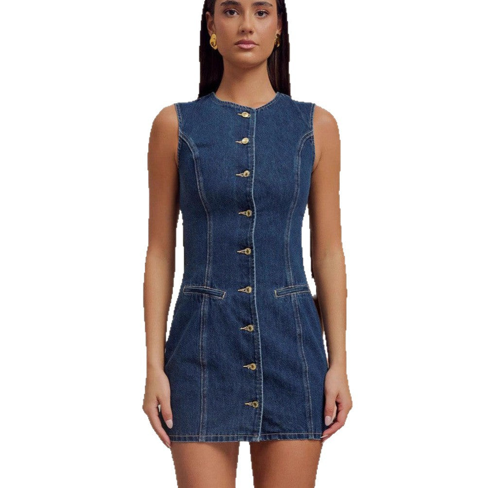 Women's denim dress in a casual cut Lisslune