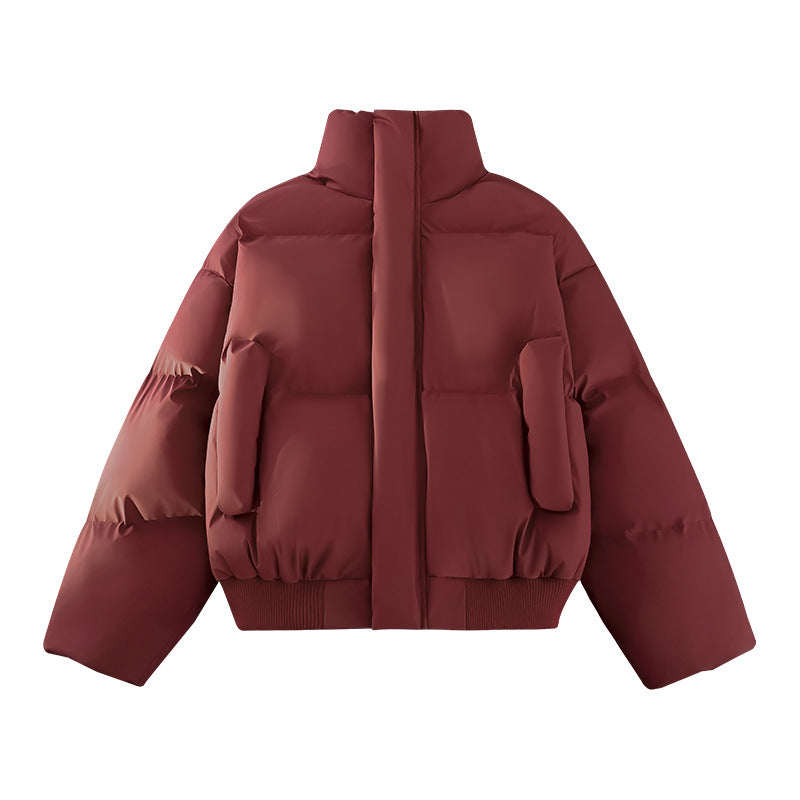 Men's Fashion Padded Jacket with High Collar and Practical Pockets Lisslune