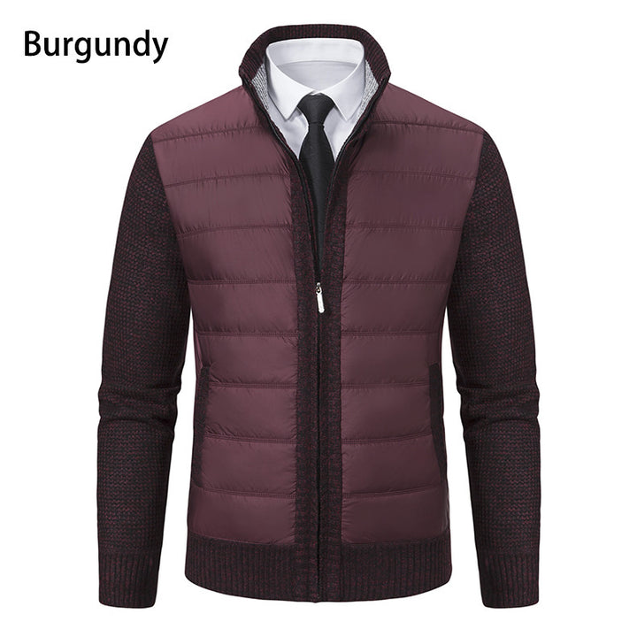 Men's sporty hybrid jacket with moisture-regulating material and modern knit design Lisslune
