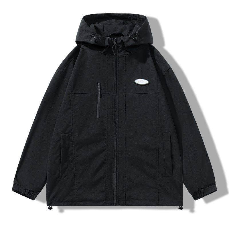 Men's Weatherproof Jacket with Adjustable Hood Lisslune