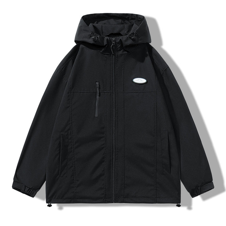 Men's Weatherproof Jacket with Adjustable Hood Lisslune