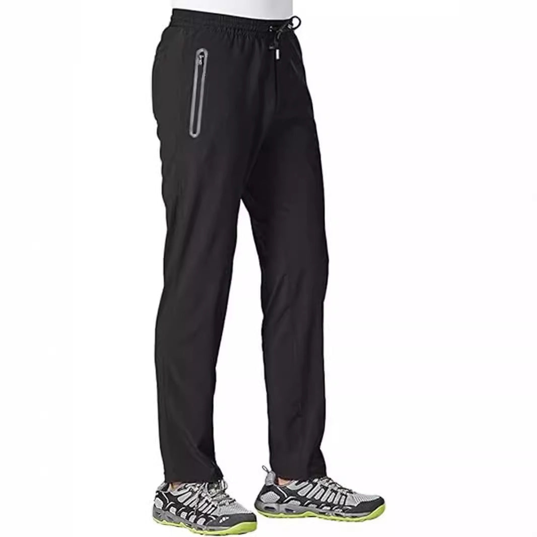 Men's sporty leisure pants with side zip pockets Lisslune