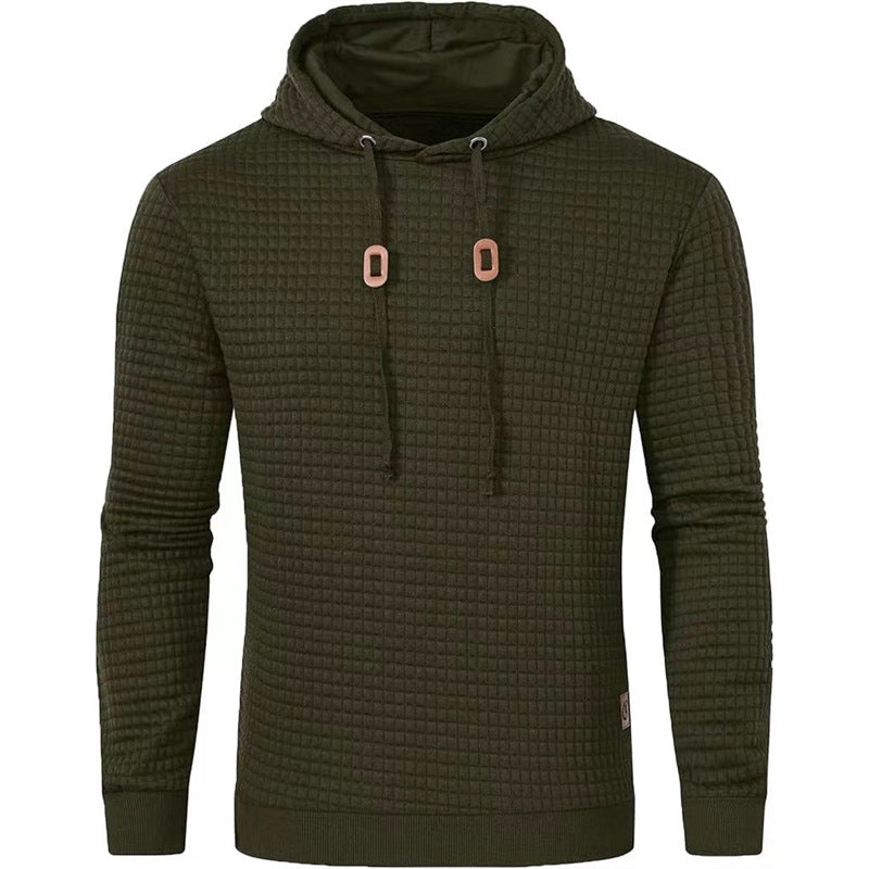 Men's hooded sweater with textured design Lisslune