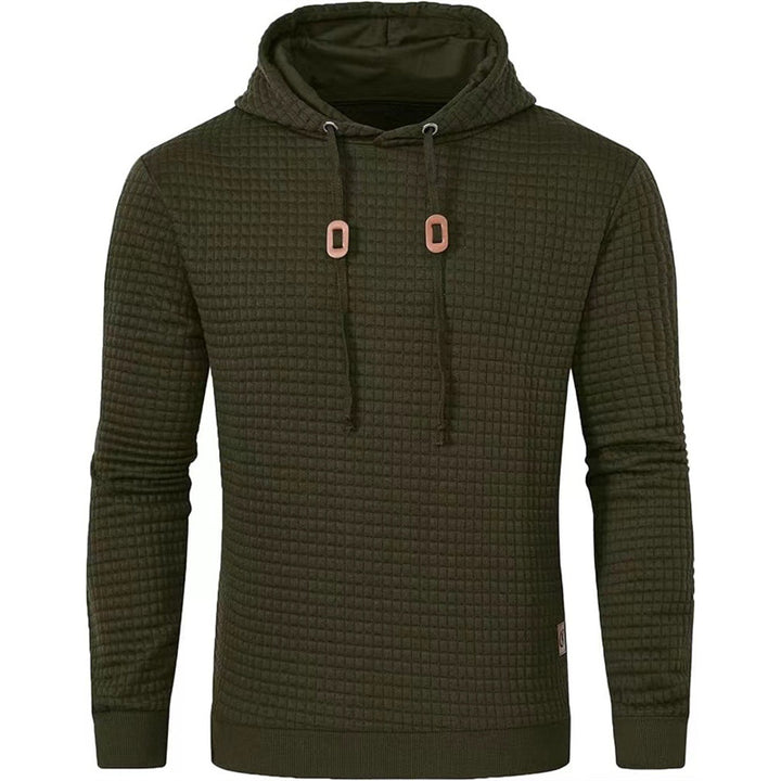 Men's hooded sweater with textured design Lisslune