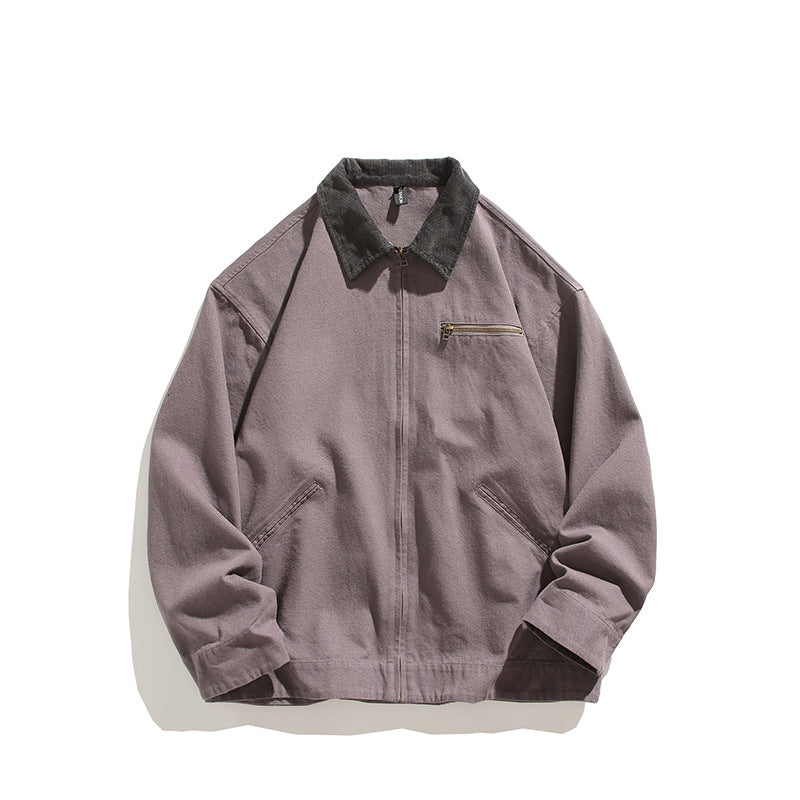 Men's casual transitional jacket with robust stand-up collar Lisslune
