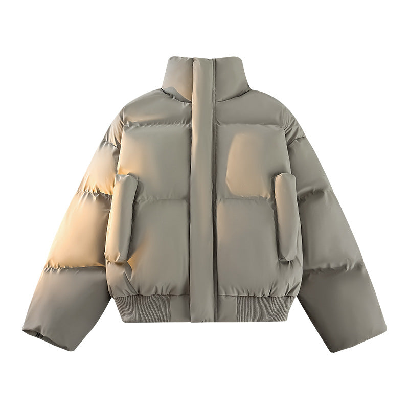 Men's Fashion Padded Jacket with High Collar and Practical Pockets Lisslune
