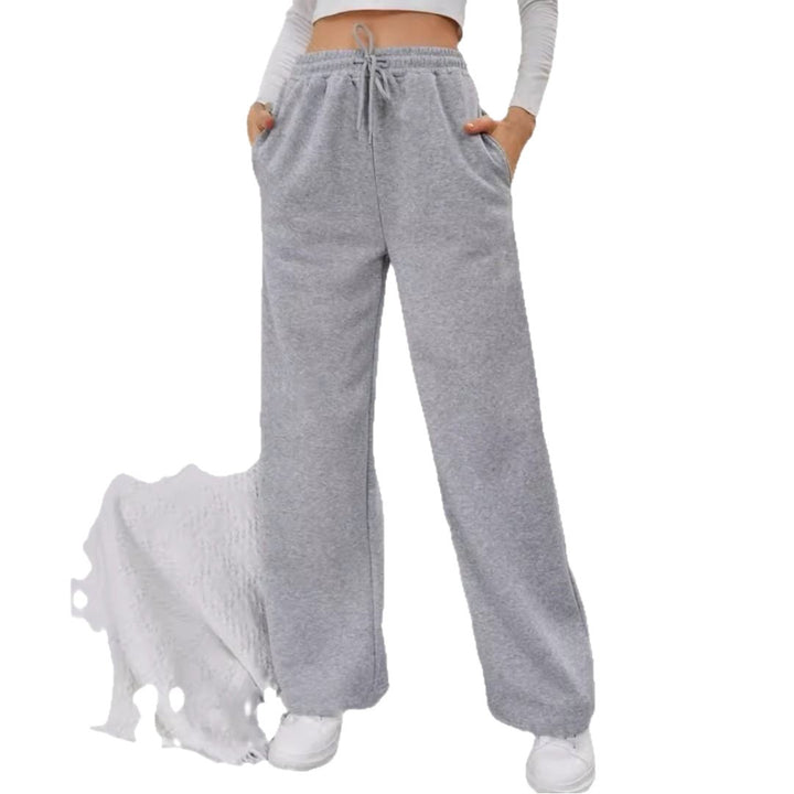 Women's wide leisure pants with elastic waistband Lisslune