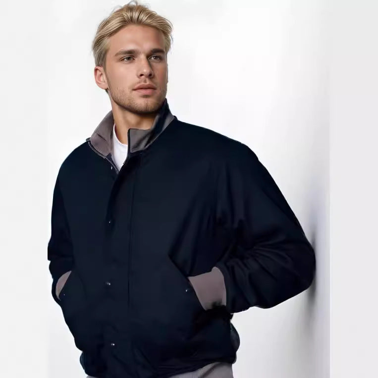 Men's elegant transitional jacket with high collar Lisslune