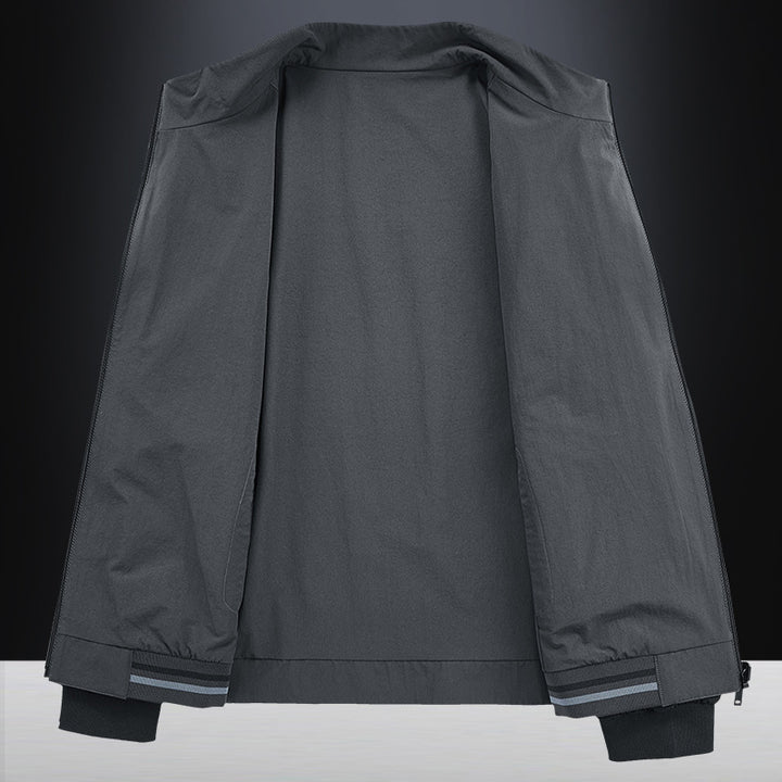 Men's Elegant Leisure Jacket with Modern Stand-Up Collar Lisslune