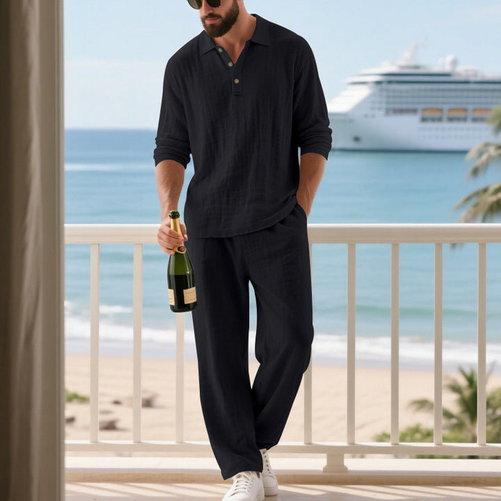 Men's Casual Leisure Set made of breathable material Lisslune