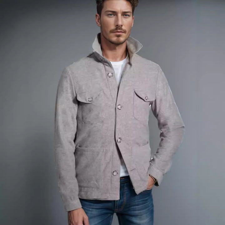Men's fashionable outdoor jacket with practical pockets Lisslune