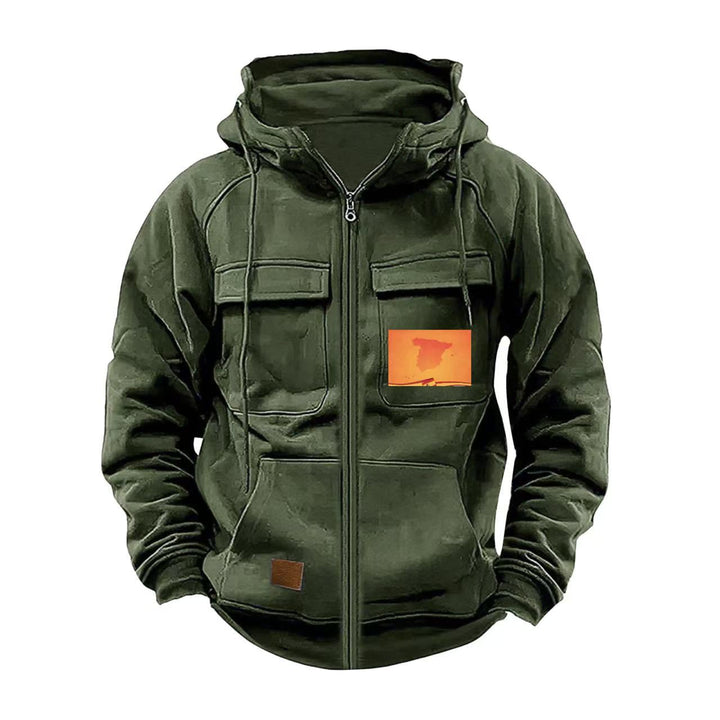 Men's multifunctional hoodie with practical pockets Lisslune