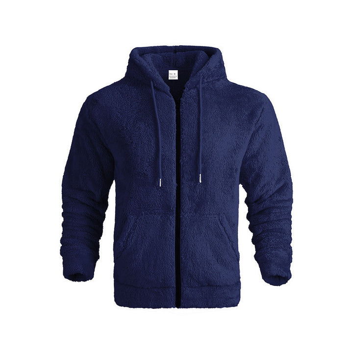 Men's fleece jacket with hood and soft inner fabric Lisslune
