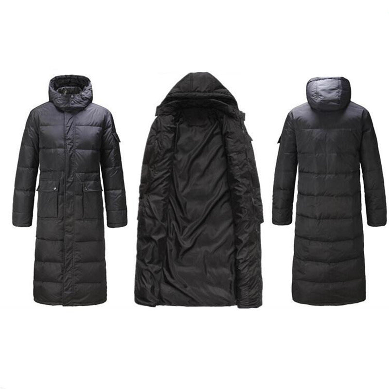 Men's Long Quilted Down Jacket Lisslune