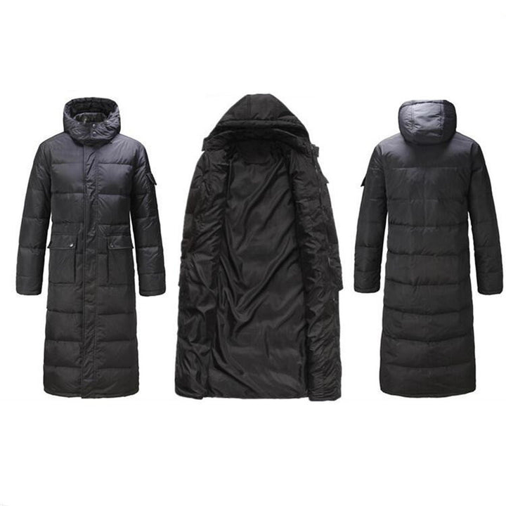 Men's Long Quilted Down Jacket Lisslune