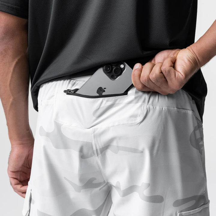 Men's cargo jogging pants with elastic waistband and practical side pockets Lisslune