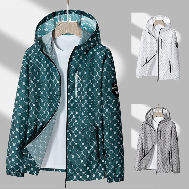Men's Breathable Windbreaker with Reflective Details Lisslune