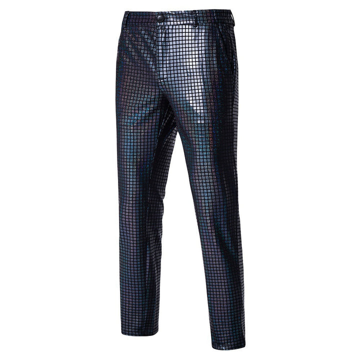 Men's stylish disco pants in modern glitter pattern Lisslune