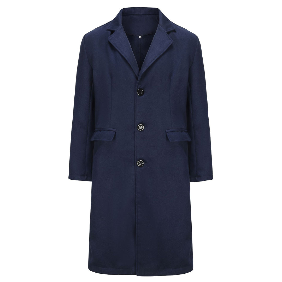 Men's elegant long coat made from high-quality material Lisslune