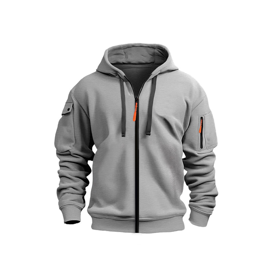 Men's hoodie jacket with functional zip pockets and modern cut Lisslune