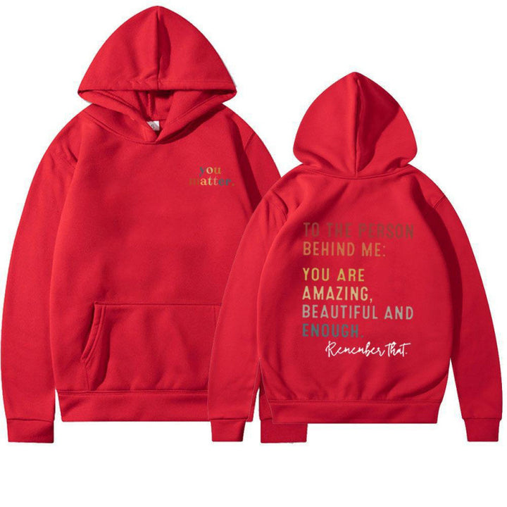 Women's hoodie with motivating lettering Lisslune