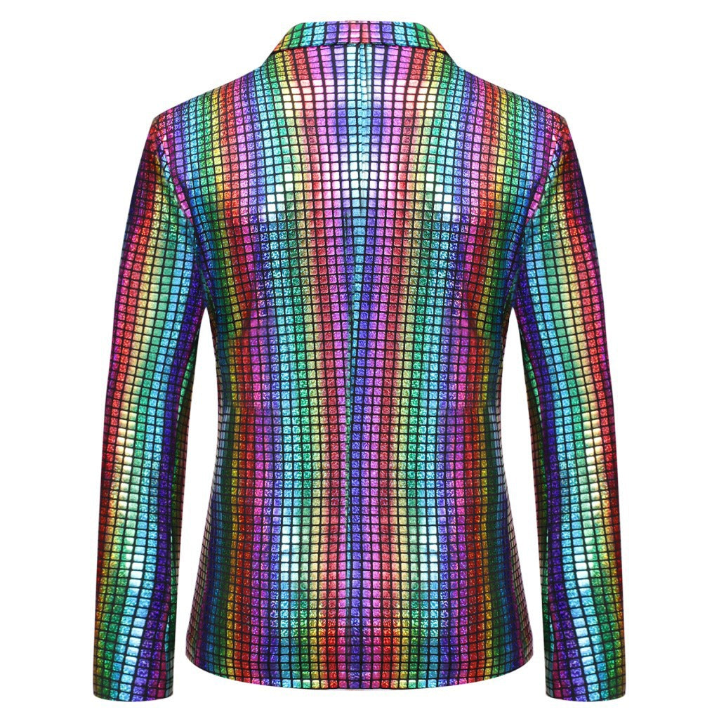 Men's extravagant sequin jacket in modern design Lisslune