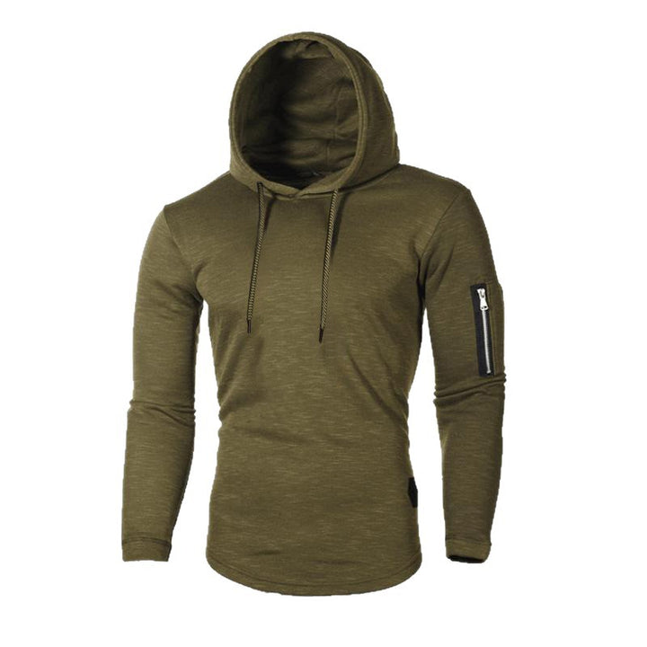 Men's hoodie with modern zipper Lisslune