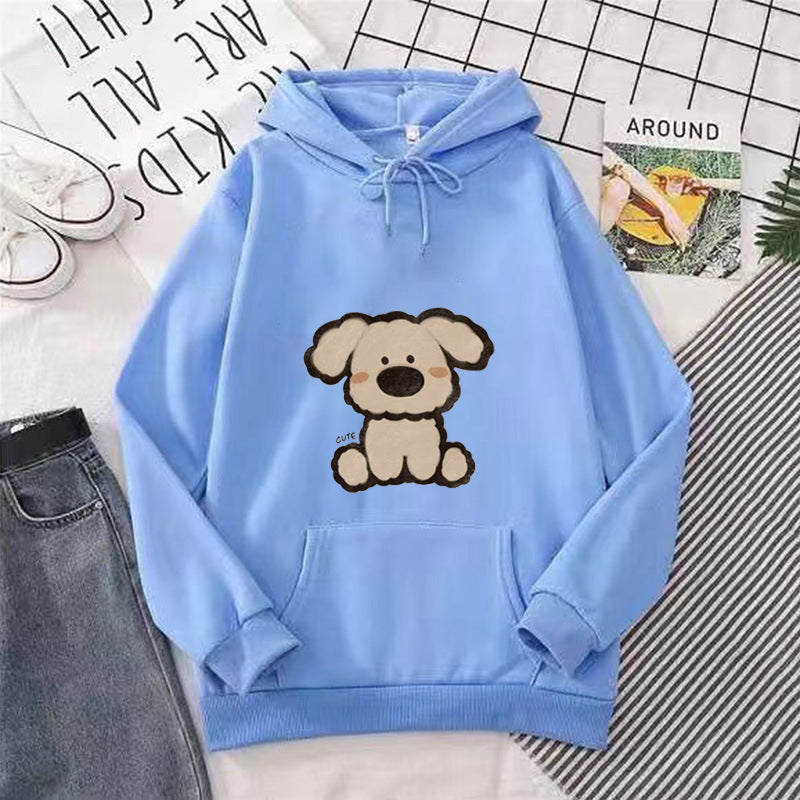 Women’s hooded sweatshirt with cute dog design Lisslune