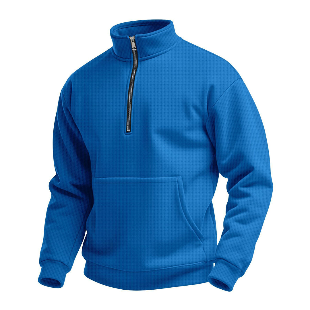 Men's fleece pullover with convertible collar Lisslune