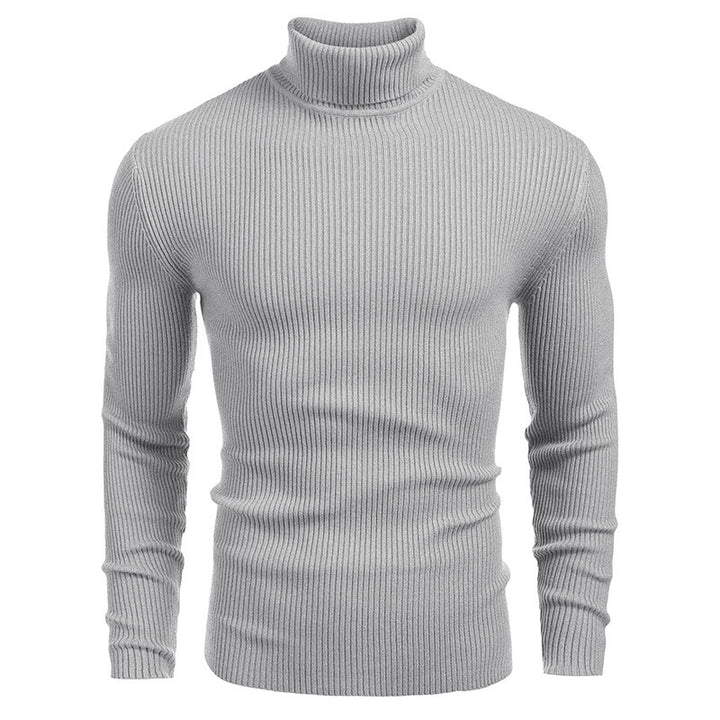 Men's turtleneck sweater made of fine rib knit Lisslune