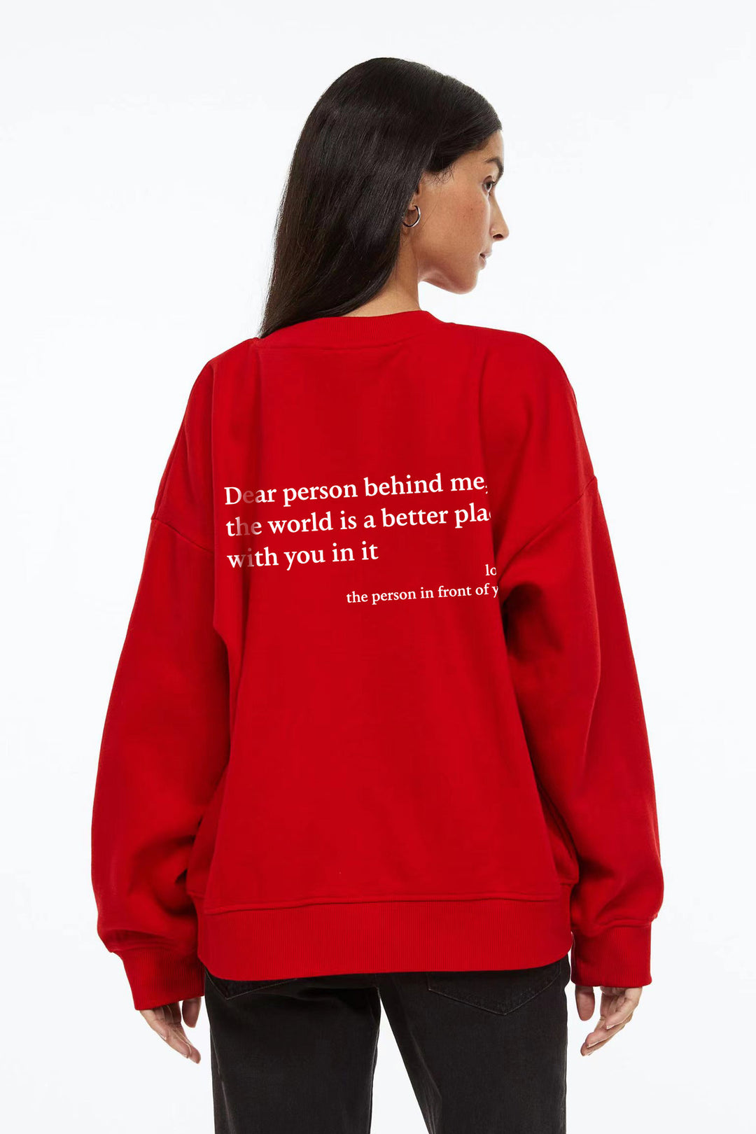 Women's sweatshirt with inspiring lettering Lisslune