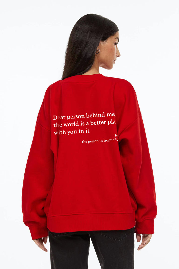 Women's sweatshirt with inspiring lettering Lisslune