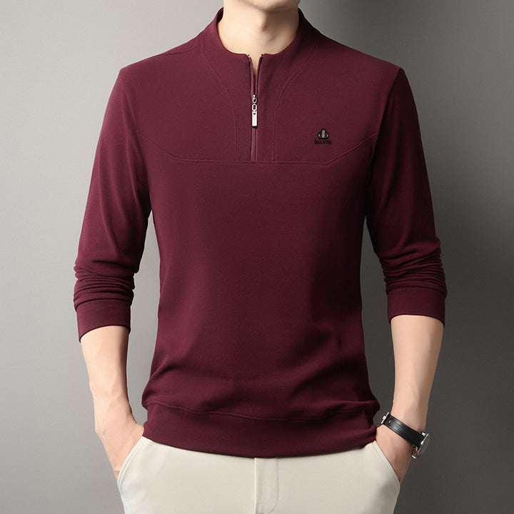 Men's functional pullover with half zipper and modern design Lisslune