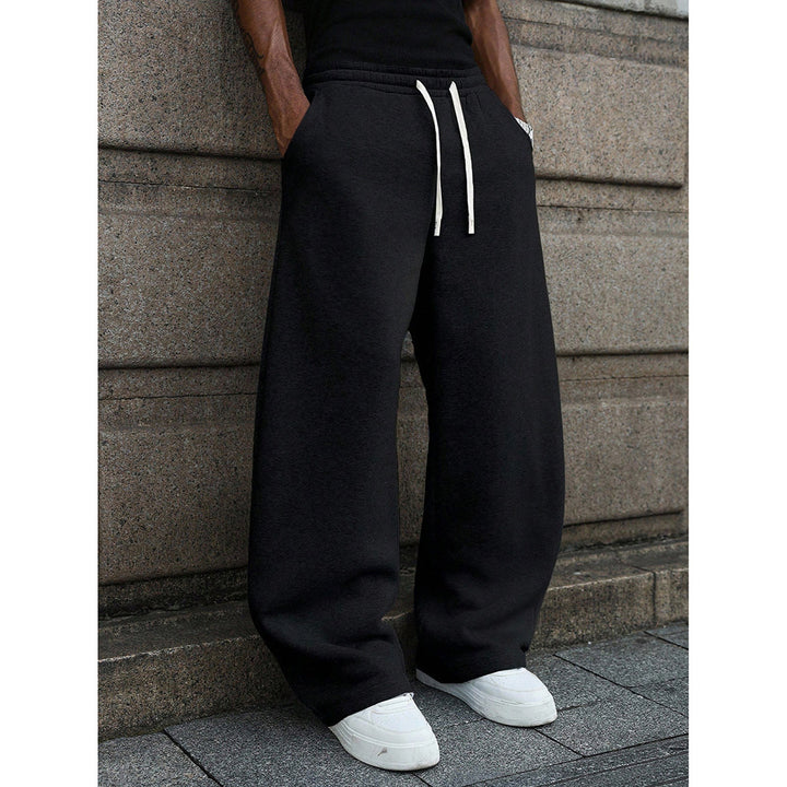 Women's casual loose-fit leisure pants with elastic waistband and practical pockets Lisslune