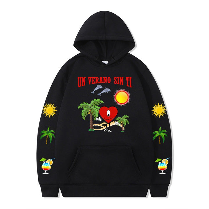 Women's hoodie with vibrant summer motif and comfortable fit Lisslune