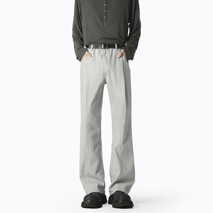 Men's Casual Wide-Leg Pants with Elastic Waistband and Practical Pockets Lisslune