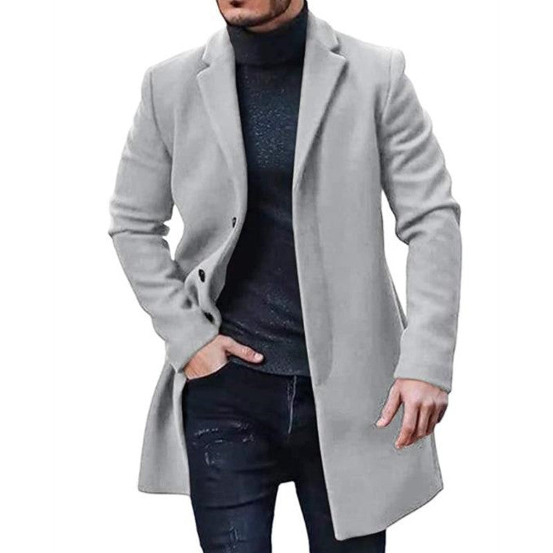 Men's classic wool coat Lisslune