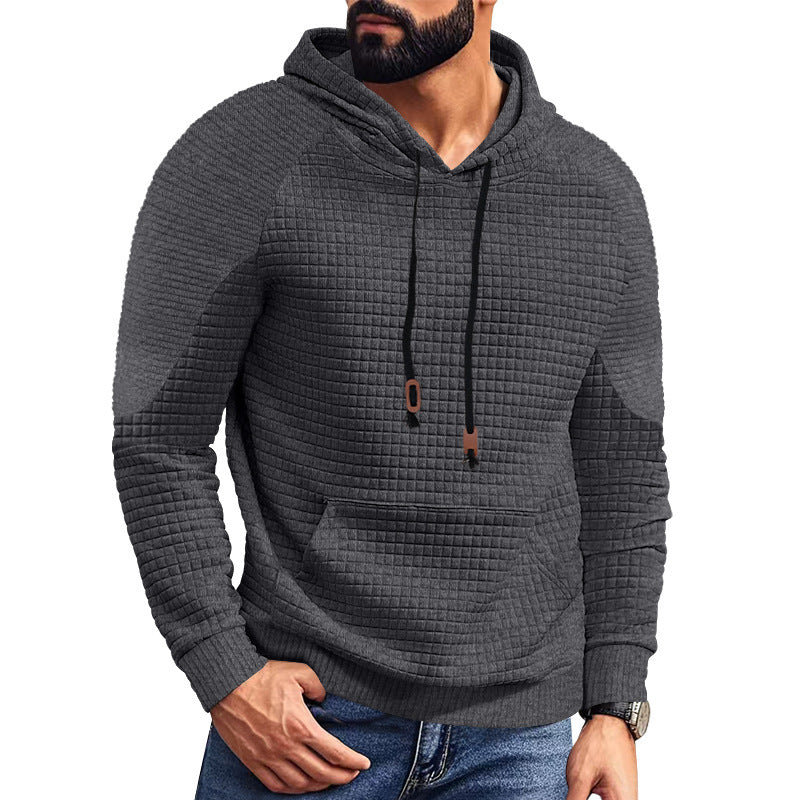 Men's modern hoodie with unique texture Lisslune