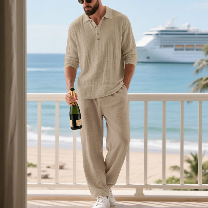 Men's Casual Leisure Set made of breathable material Lisslune