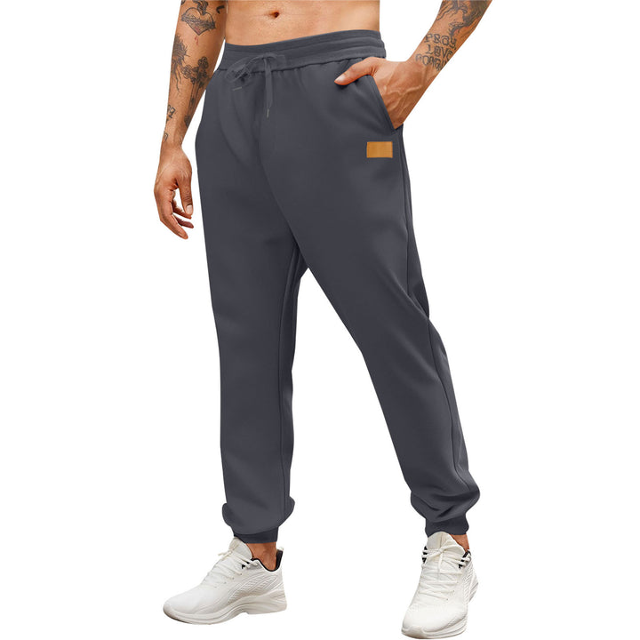 Men's sporty jogging pants with side zippered pockets and adjustable waistband Lisslune