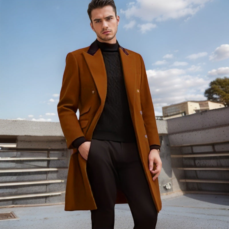 Men's Elegant, tailored wool coat Lisslune