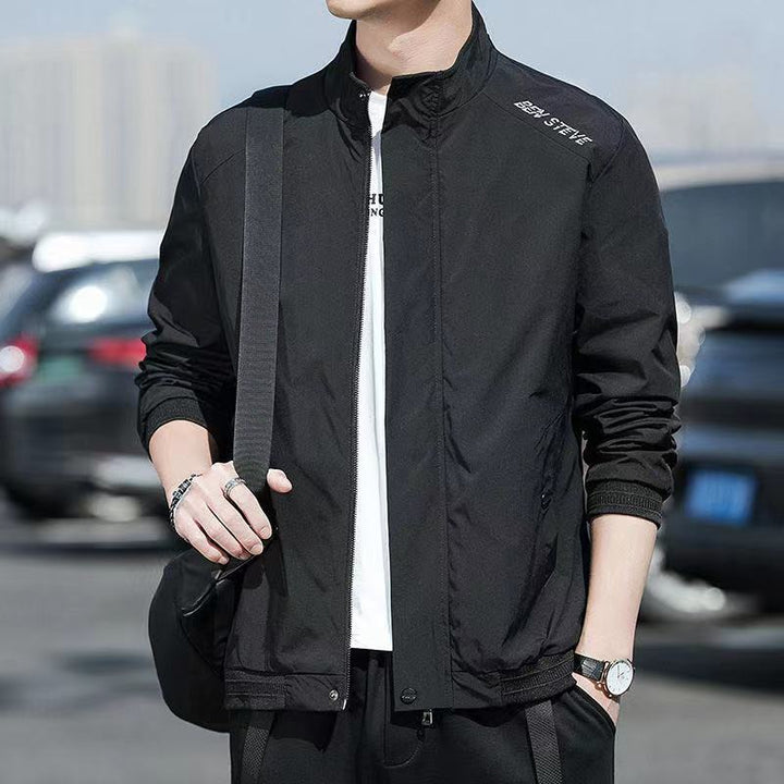 Men's sporty transitional jacket with high collar Lisslune