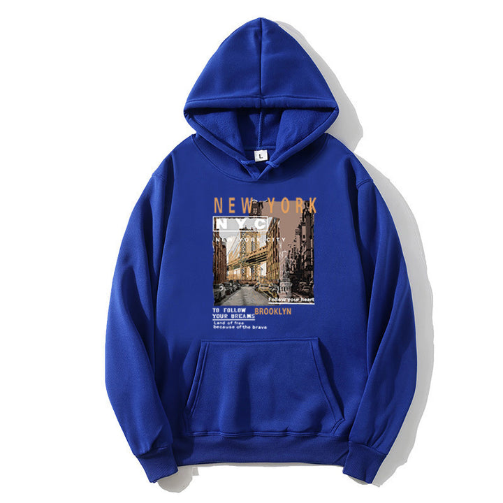 Women's hoodie with stylish New York print Lisslune