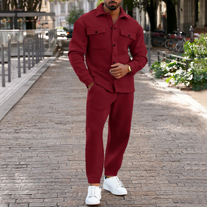 Men's casual leisure jacket with practical pockets and comfortable waistband Lisslune
