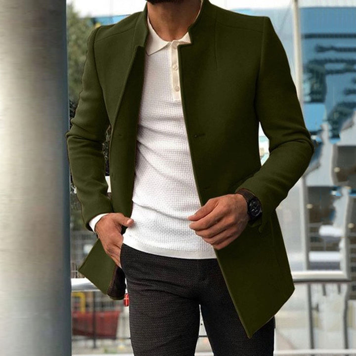 Men's fashionable coat with modern collar and tailored fit Lisslune