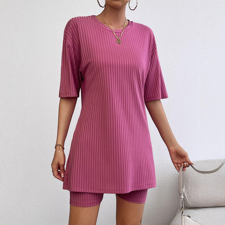 Ladies sporty short-sleeve dress with integrated cycling shorts Lisslune