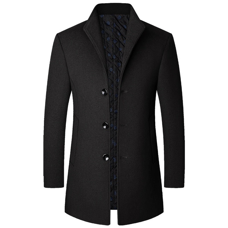 Men's Elegant Coat Made of Luxurious and Padded Fabric Lisslune