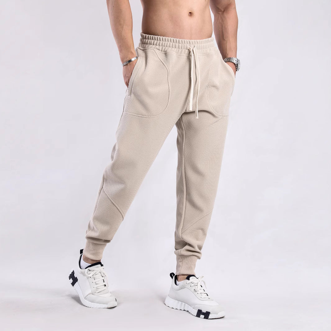Men's sporty jogging pants with breathable inserts and elastic waistband Lisslune