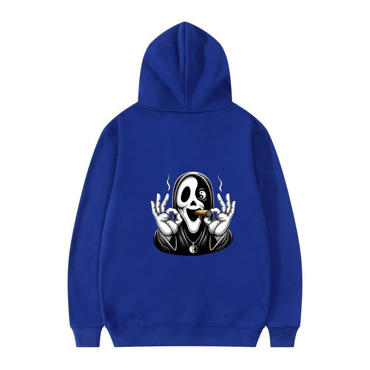 Women's hoodie with artistic skull print and casual fit Lisslune