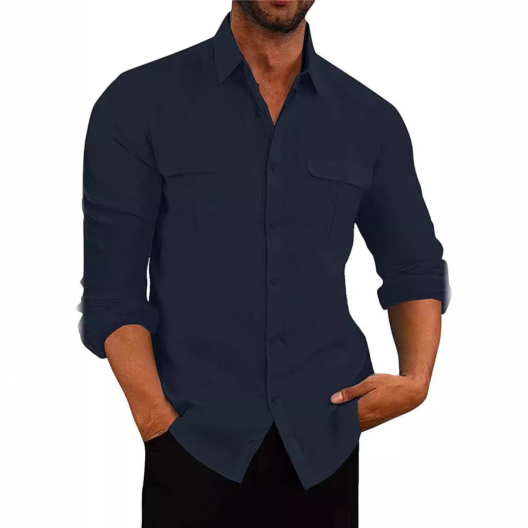 Men's shirt with two breast pockets and modern cut Lisslune